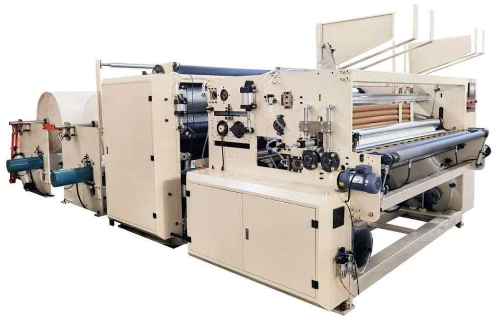 automatic toilet roll log rewinding machine